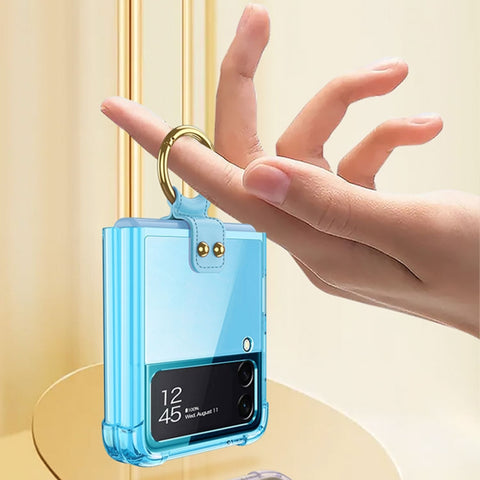 GKK Airbag Protective Phone Case with Ring, For Samsung Galaxy Z Flip4