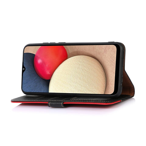 KHAZNEH Litchi Texture Leather RFID Phone Case, For Samsung Galaxy M13 4G Global Version