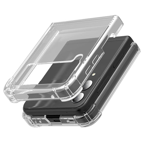PC + TPU Transparent Protective Phone Case, For Samsung Galaxy Z Flip4, For Samsung Galaxy Z Fold4