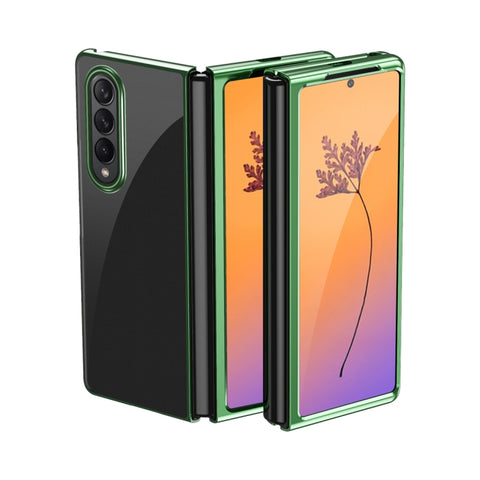 Electroplating Transparent Shockproof Phone Case, For Samsung Galaxy Z Fold4, For Samsung Galaxy Z Flip4