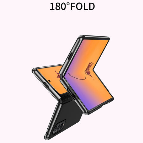 Electroplating Transparent Shockproof Phone Case, For Samsung Galaxy Z Fold4, For Samsung Galaxy Z Flip4