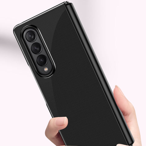 Electroplating Transparent Shockproof Phone Case, For Samsung Galaxy Z Fold4, For Samsung Galaxy Z Flip4