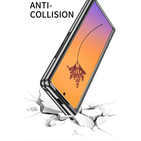 Electroplating Transparent Shockproof Phone Case, For Samsung Galaxy Z Fold4, For Samsung Galaxy Z Flip4