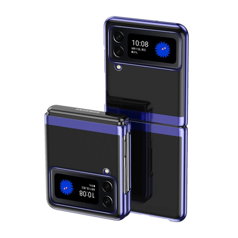 Electroplating Transparent Shockproof Phone Case, For Samsung Galaxy Z Fold4, For Samsung Galaxy Z Flip4