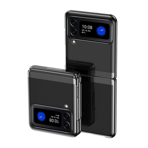 Electroplating Transparent Shockproof Phone Case, For Samsung Galaxy Z Fold4, For Samsung Galaxy Z Flip4