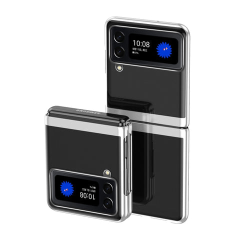 Electroplating Transparent Shockproof Phone Case, For Samsung Galaxy Z Fold4, For Samsung Galaxy Z Flip4