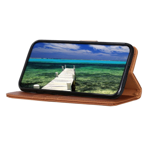 KHAZNEH Cowhide Texture Horizontal Flip Leather Phone Case, For Samsung Galaxy M13 4G