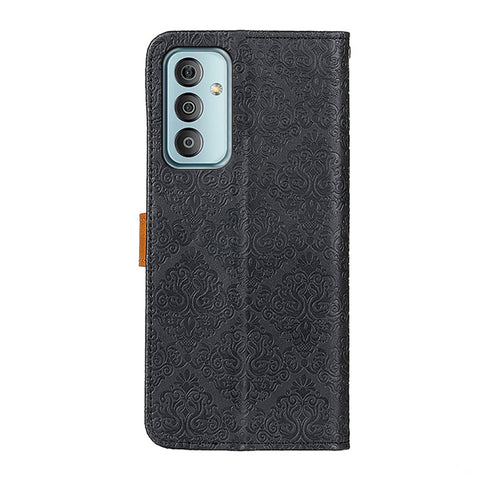 European Floral Embossed Leather Phone Case, For Samsung Galaxy M13 4G
