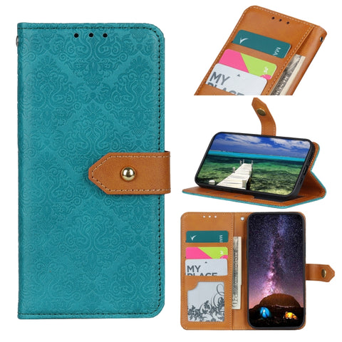 European Floral Embossed Leather Phone Case, For Samsung Galaxy M13 4G