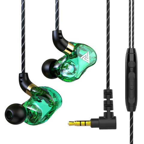 QKZ SK7 3.5mm Sports In-ear Copper Driver Wired HIFI Stereo Earphone with Mic
