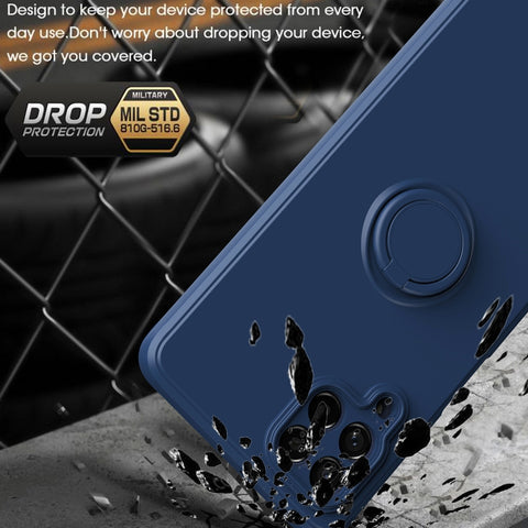 Ring Kickstand Silicone Phone Case, For Honor X8, For Samsung Galaxy M53 5G, For Samsung Galaxy Note20 Ultra, For Xiaomi Poco F4 GT
