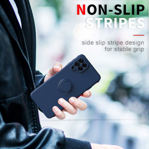 Ring Kickstand Silicone Phone Case, For Honor X8, For Samsung Galaxy M53 5G, For Samsung Galaxy Note20 Ultra, For Xiaomi Poco F4 GT