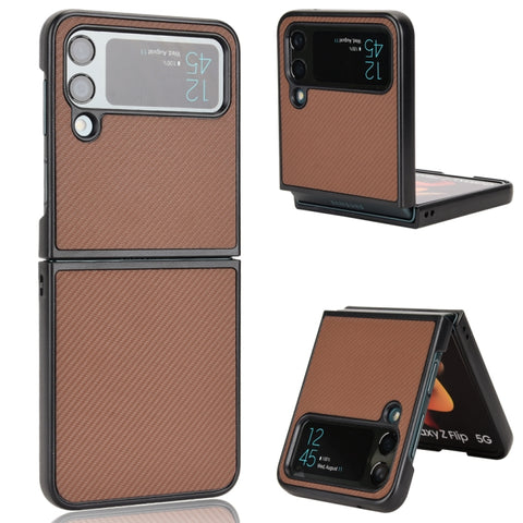 Pasted Leather Protective Phone Case, For Samsung Galaxy Z Flip3 5G, For Samsung Galaxy Z Flip4