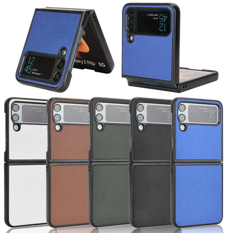 Pasted Leather Protective Phone Case, For Samsung Galaxy Z Flip3 5G, For Samsung Galaxy Z Flip4