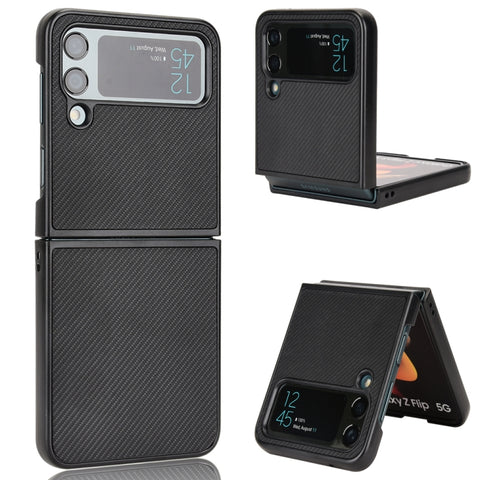 Pasted Leather Protective Phone Case, For Samsung Galaxy Z Flip3 5G, For Samsung Galaxy Z Flip4