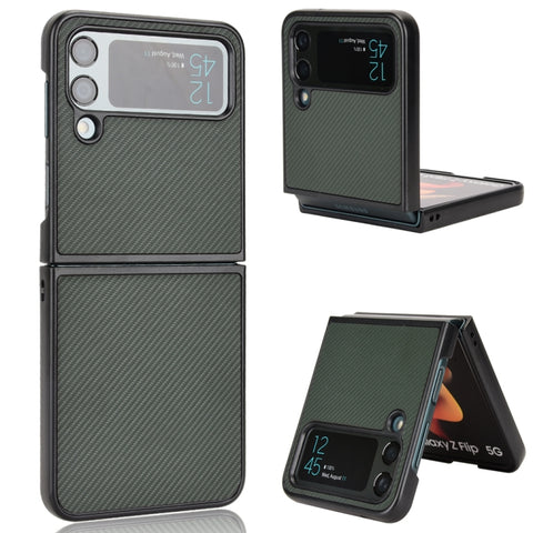 Pasted Leather Protective Phone Case, For Samsung Galaxy Z Flip3 5G, For Samsung Galaxy Z Flip4