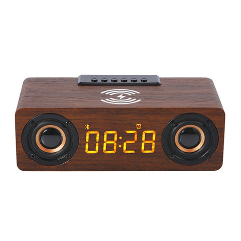 K1 Multifunctional Desktop Wooden Bluetooth Speaker Wireless Loudspeaker