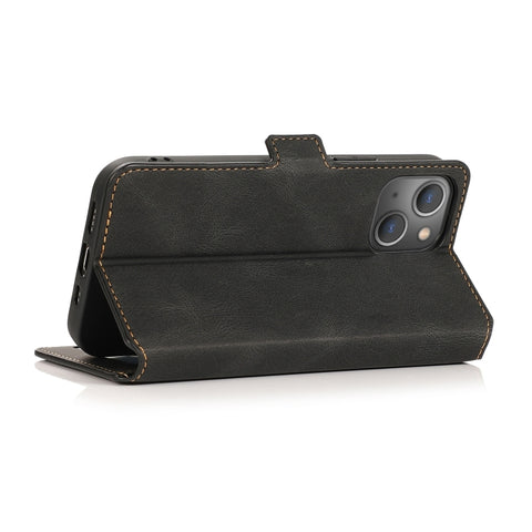 Retro Magnetic Closing Clasp Leather Case, For iPhone 14 Pro Max, For iPhone 14 Pro, For iPhone 14, For iPhone 14 Plus