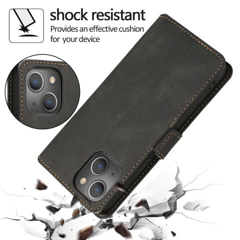 Retro Magnetic Closing Clasp Leather Case, For iPhone 14 Pro Max, For iPhone 14 Pro, For iPhone 14, For iPhone 14 Plus