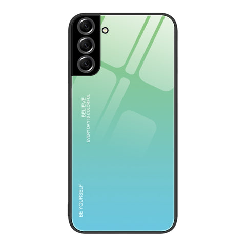 Gradient Color Glass Case, For Samsung Galaxy S22+ 5G