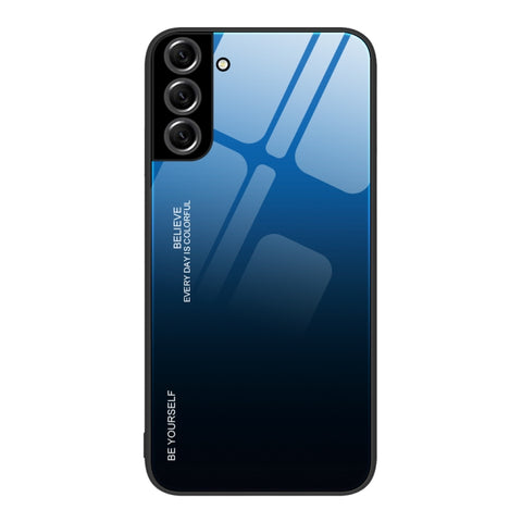 Gradient Color Glass Case, For Samsung Galaxy S22+ 5G