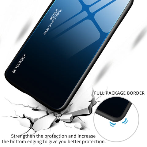Gradient Color Glass Case, For Samsung Galaxy S22+ 5G