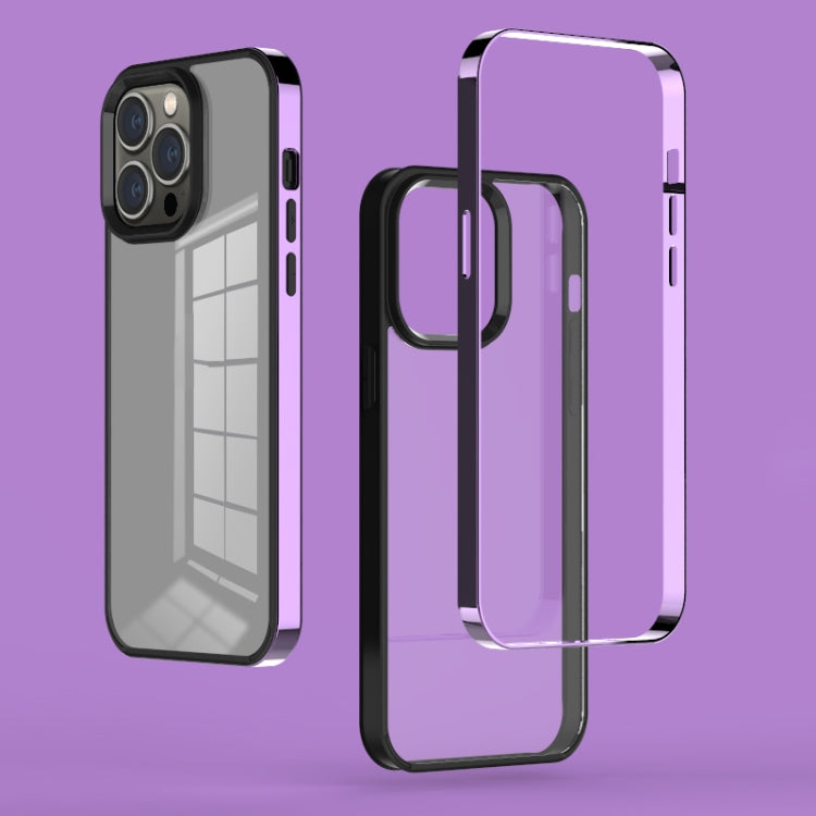3 in 1 Electroplated Frame Phantom Phone Case, For iPhone 13 mini, For iPhone 13, For iPhone 13 Pro, For iPhone 13 Pro Max
