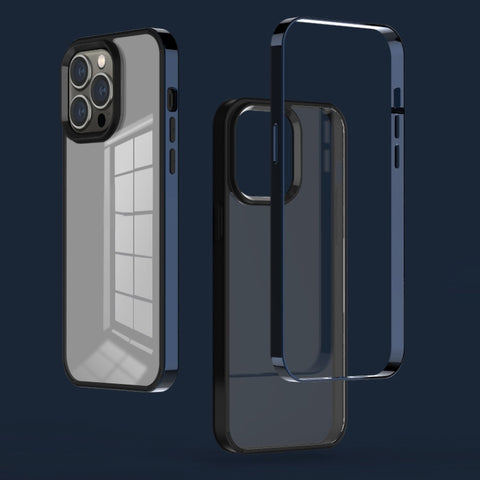 3 in 1 Electroplated Frame Phantom Phone Case, For iPhone 13 mini, For iPhone 13, For iPhone 13 Pro, For iPhone 13 Pro Max