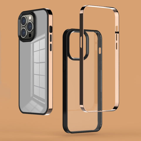 3 in 1 Electroplated Frame Phantom Phone Case, For iPhone 13 mini, For iPhone 13, For iPhone 13 Pro, For iPhone 13 Pro Max