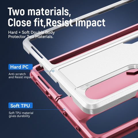 PC + TPU Shockproof All Inclusive Phone Case with Holder, For Samsung Galaxy Z Fold4