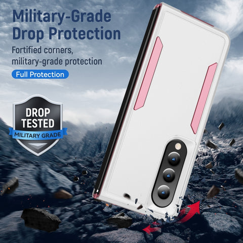 PC + TPU Shockproof All Inclusive Phone Case with Holder, For Samsung Galaxy Z Fold4
