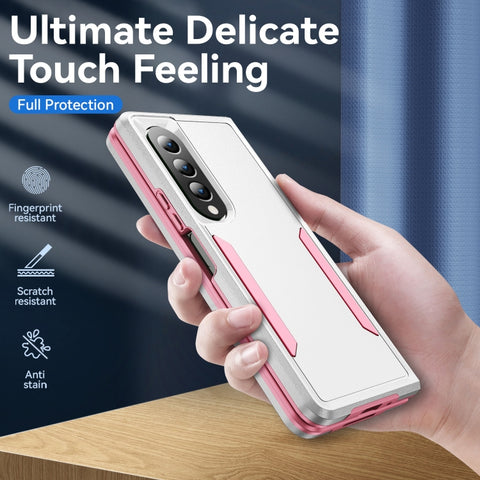 PC + TPU Shockproof All Inclusive Phone Case with Holder, For Samsung Galaxy Z Fold4