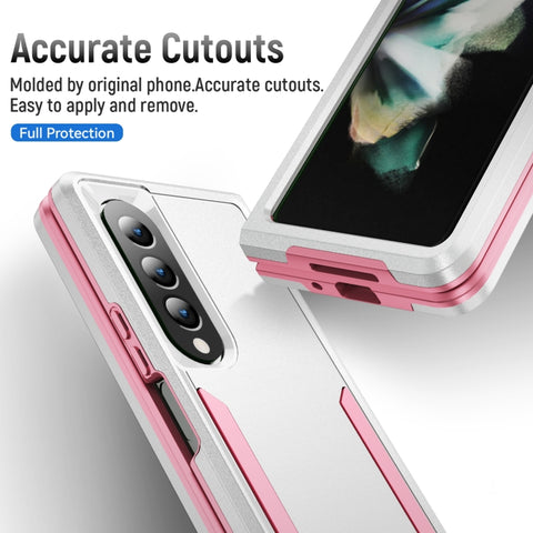 PC + TPU Shockproof All Inclusive Phone Case with Holder, For Samsung Galaxy Z Fold4