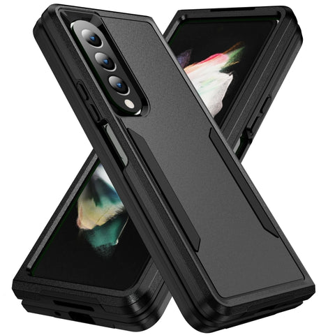 PC + TPU Shockproof All Inclusive Phone Case with Holder, For Samsung Galaxy Z Fold4