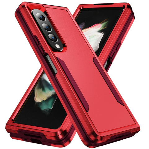 PC + TPU Shockproof All Inclusive Phone Case with Holder, For Samsung Galaxy Z Fold4