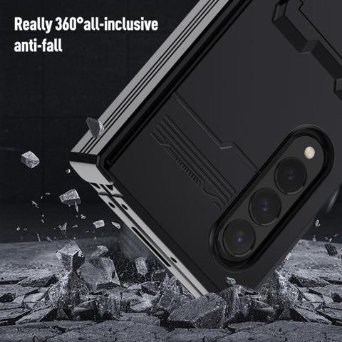 King Kong All-round Anti-fall Phone Case with Holder, For Samsung Galaxy Z Fold4