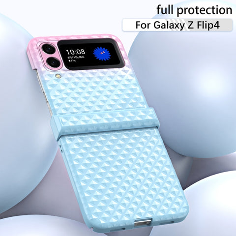 Rainbow Gradient Hinge Shockproof Phone Case, For Samsung Galaxy Z Flip4