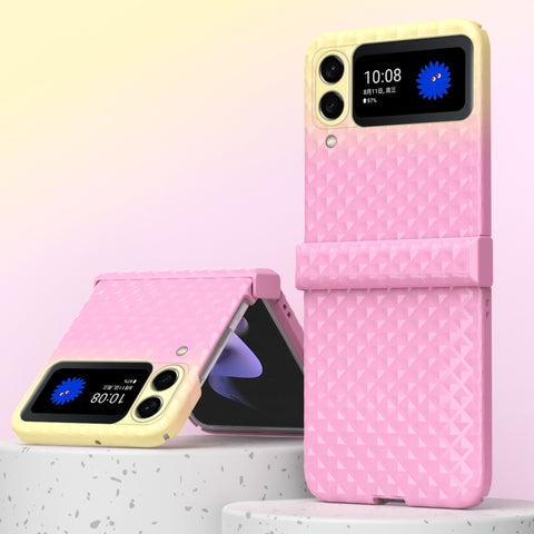Rainbow Gradient Hinge Shockproof Phone Case, For Samsung Galaxy Z Flip4