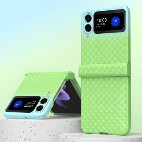 Rainbow Gradient Hinge Shockproof Phone Case, For Samsung Galaxy Z Flip4
