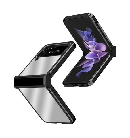 Electroplating Mirror Hinge Phone Case, For Samsung Galaxy Z Flip4