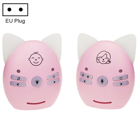 Wireless Audio Baby Monitor Support Voice Monitoring + Intercom + Night Light without Battery, US Plug, UK Plug, EU Plug, AU Plug