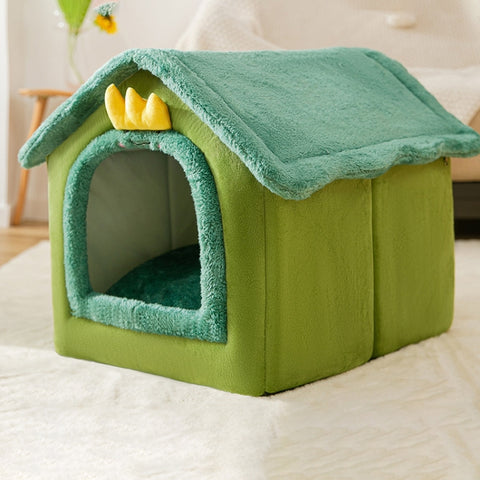 House Type Universal Removable and Washable Pet Dog Cat Bed Pet Supplies, S