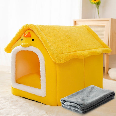 House Type Universal Removable and Washable Pet Dog Cat Bed Pet Supplies, S
