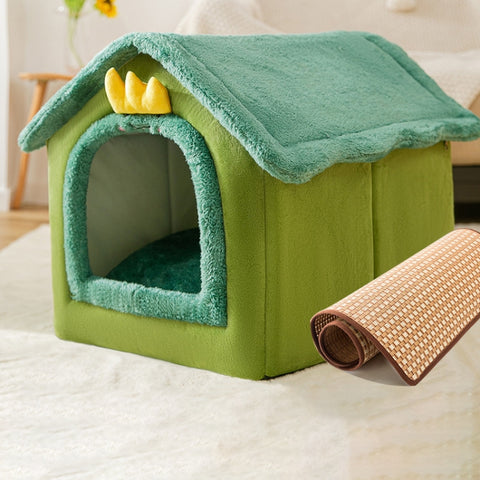 House Type Universal Removable and Washable Pet Dog Cat Bed Pet Supplies, S