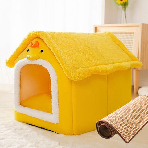 House Type Universal Removable and Washable Pet Dog Cat Bed Pet Supplies, S