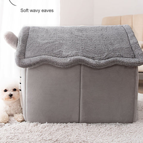 House Type Universal Removable and Washable Pet Dog Cat Bed Pet Supplies, M