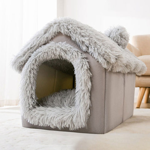 House Type Universal Removable and Washable Pet Dog Cat Bed Pet Supplies, L
