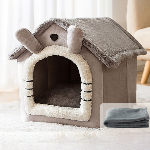 House Type Universal Removable and Washable Pet Dog Cat Bed Pet Supplies, L
