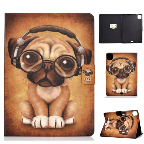 Voltage TPU Left and Right Open Flat Leather Case with Sleep Function & Card Buckle Anti-skid Strip, For iPad Pro 11 2020