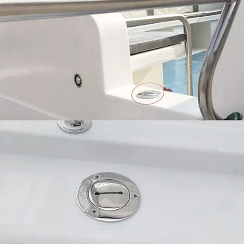 Stainless Steel Yacht Universal Fuel Filler, 1-1/2 inch, 2 inch